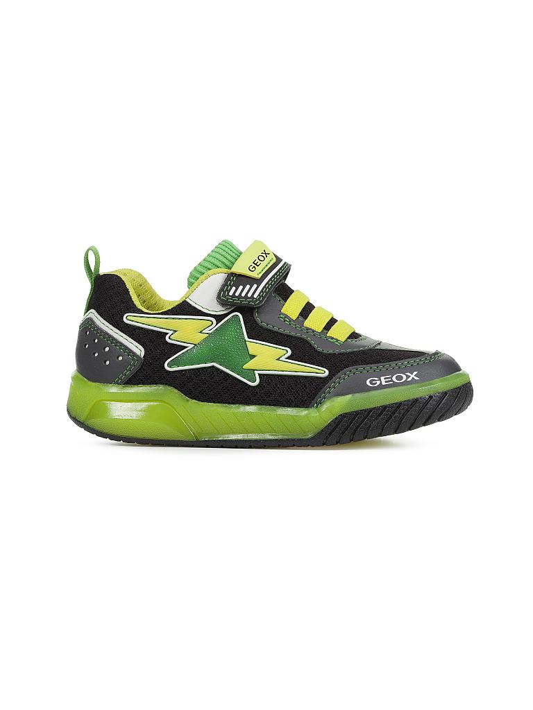 Geox Jungen Sneaker Inek Boy B – Aus Leder, Mit Klettverschluss, Gummi-Sohle